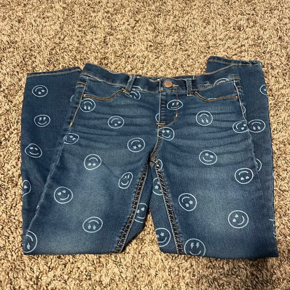 Cute smiley face jeans